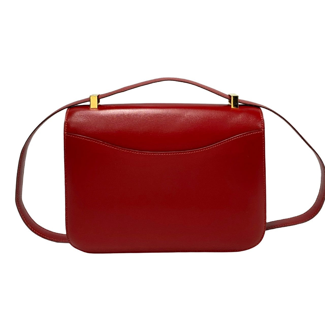 HERMES Shoulder Bag Box scarf Red Constance 23 Women Used