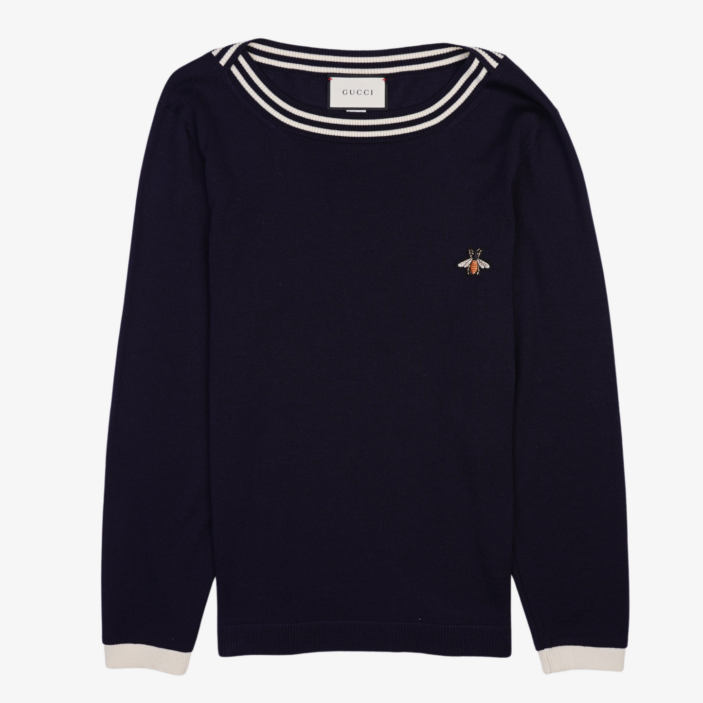 Gucci Mens Wool Bee Jumper Navy UK XXL