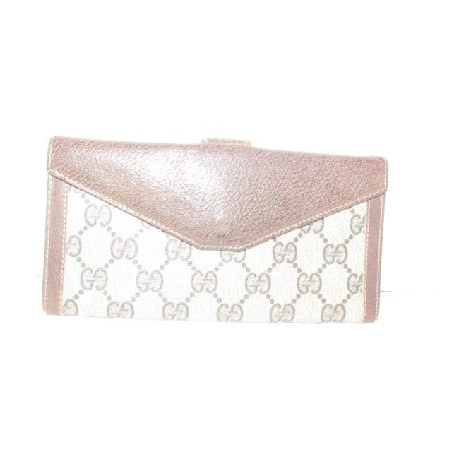 Gucci Brown Guccissima Print Xl Collection Leather Wallet