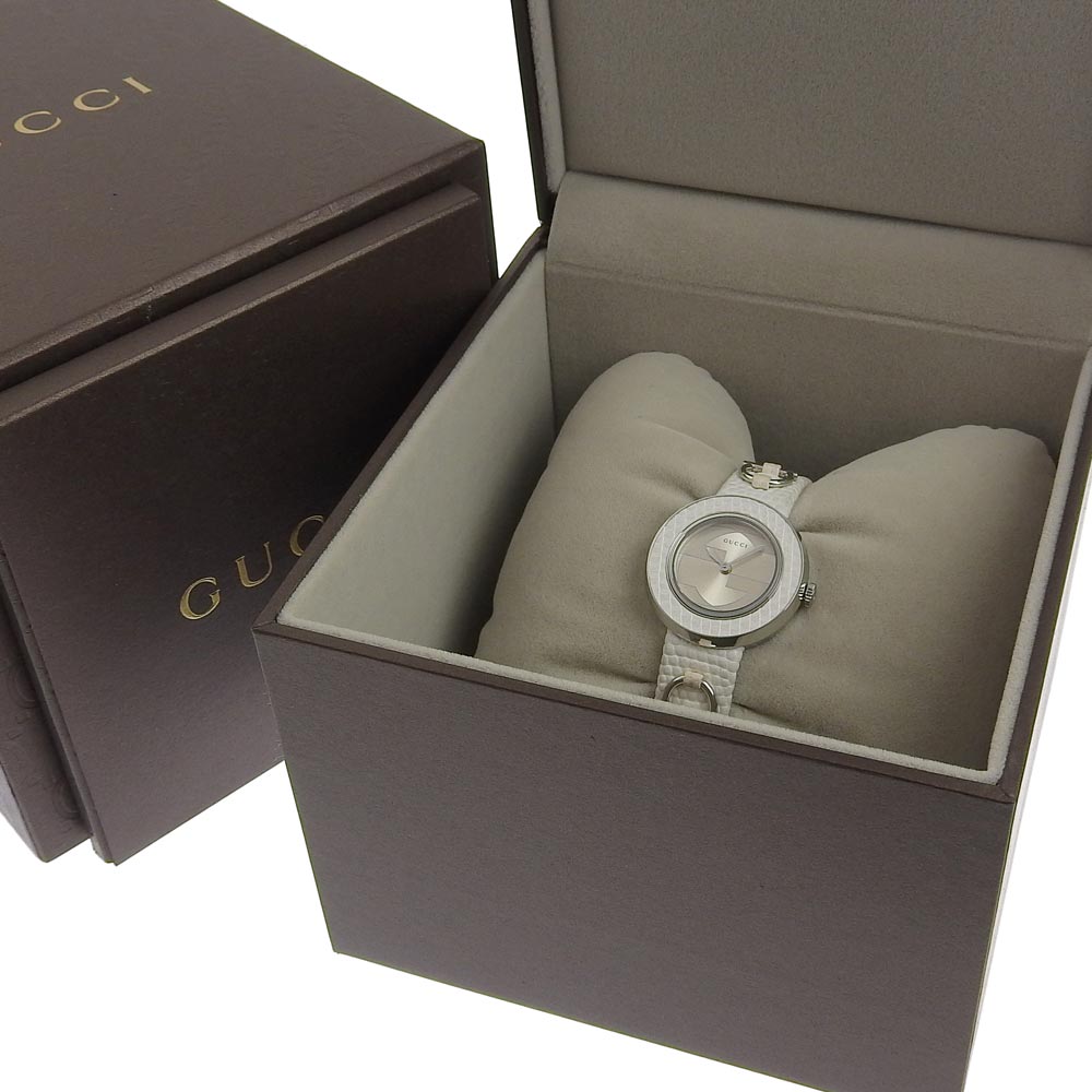 GUCCI Watches Quartz 129.5 Stainless Steel Silver U play Silver dial Women Used