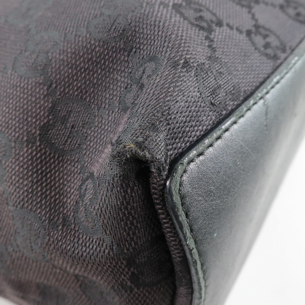 GUCCI Handbag 002.1098 GG canvas black Bucket bag unisex(Unisex) Used