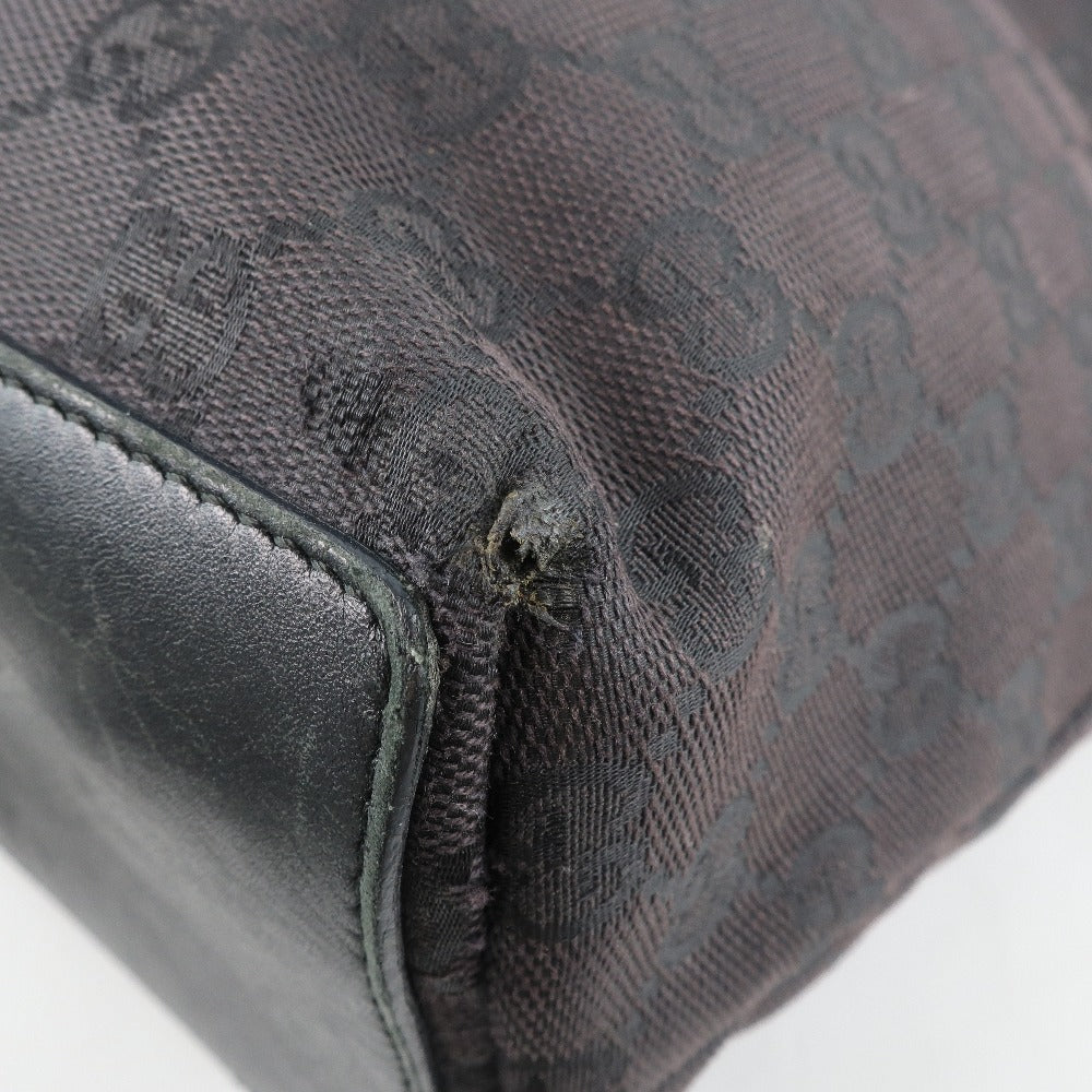 GUCCI Handbag 002.1098 GG canvas black Bucket bag unisex(Unisex) Used