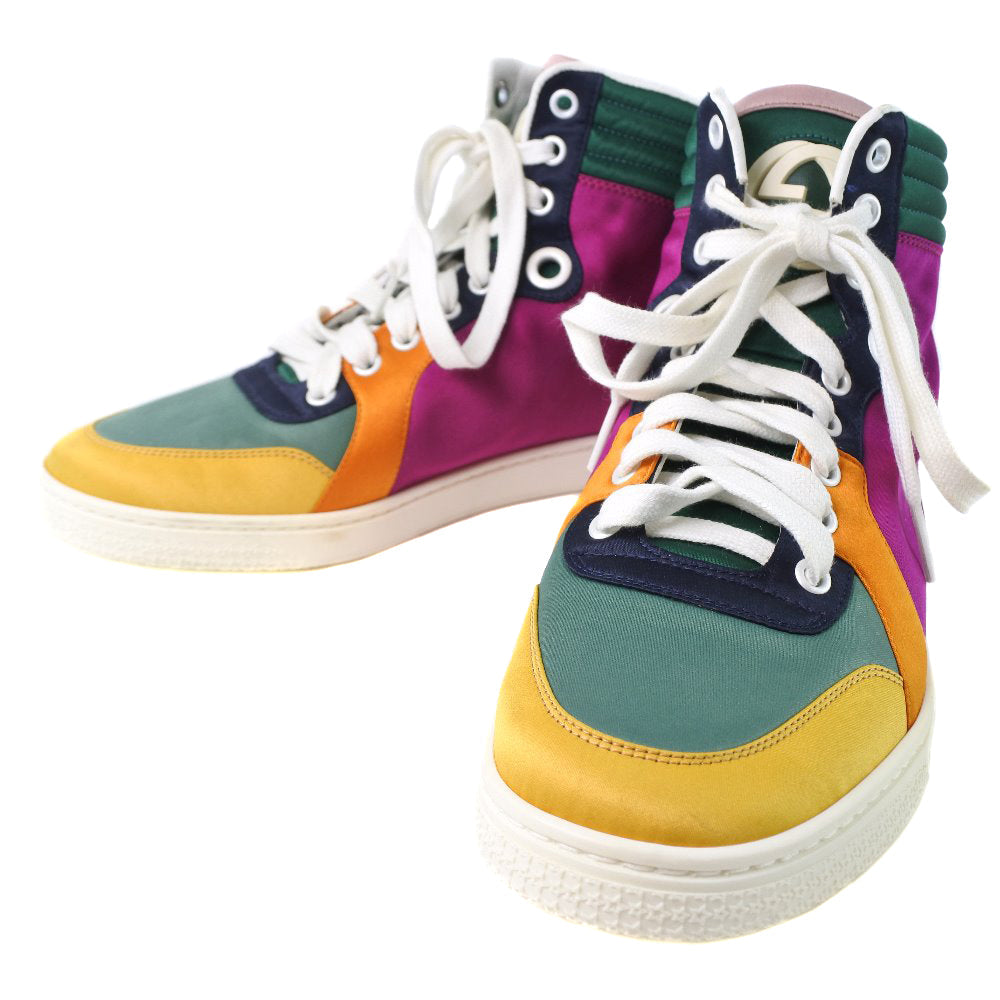 GUCCI sneakers 258195 Nylon multicolor High cut Women 381/2 Used