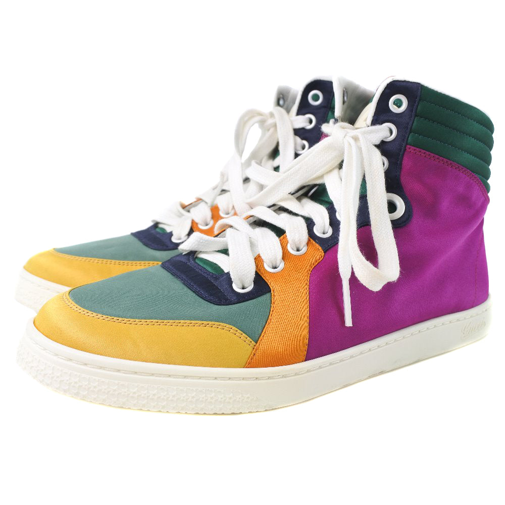 GUCCI sneakers 258195 Nylon multicolor High cut Women 381/2 Used
