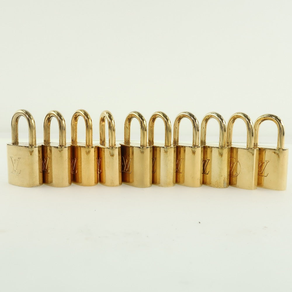 LOUIS VUITTON Cadena brass gold 10 pieces set Padlock & key Women(Unisex) Used