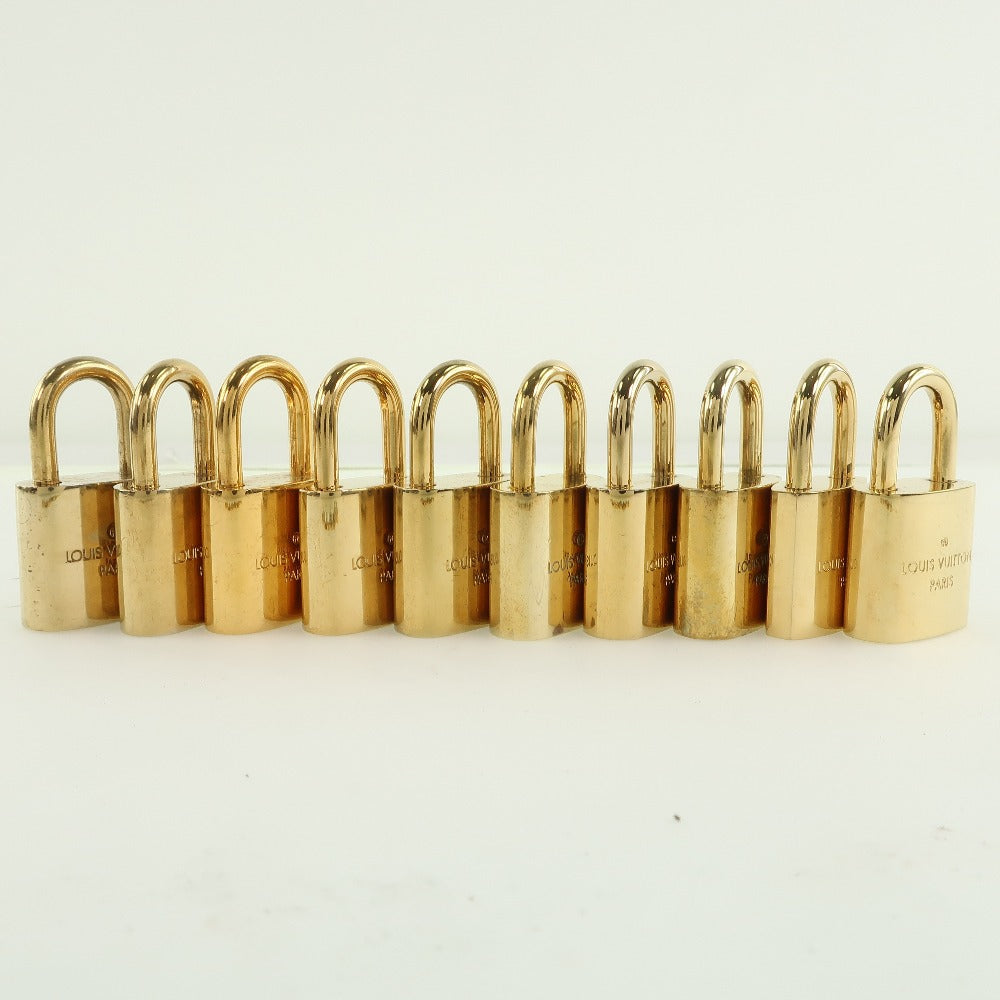 LOUIS VUITTON Cadena brass gold 10 pieces set Padlock & key Women(Unisex) Used