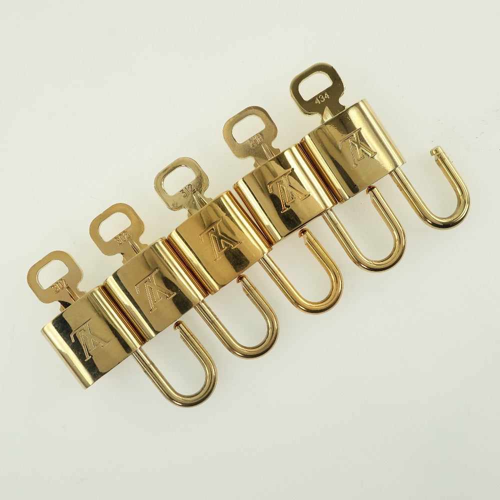 LOUIS VUITTON Cadena brass gold 10 pieces set Padlock & key Women(Unisex) Used