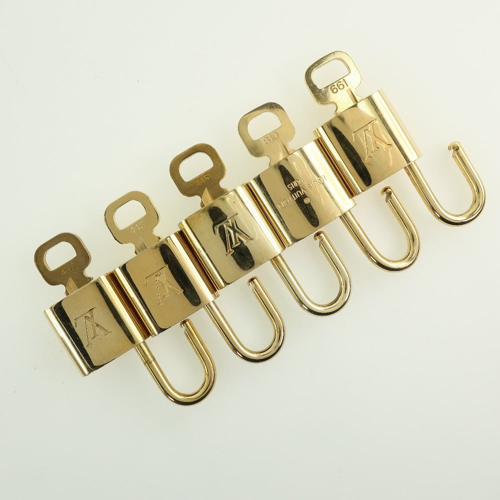 LOUIS VUITTON Cadena brass gold 10 pieces set Padlock & key Women(Unisex) Used