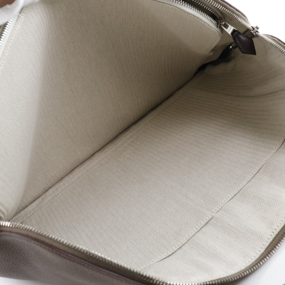 HERMES Business bag Togo Brown Edit Women Used