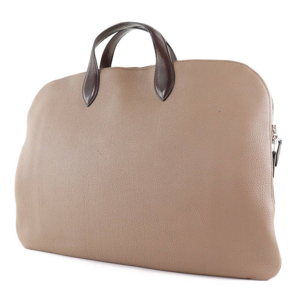 HERMES Business bag Togo Brown Edit Women Used