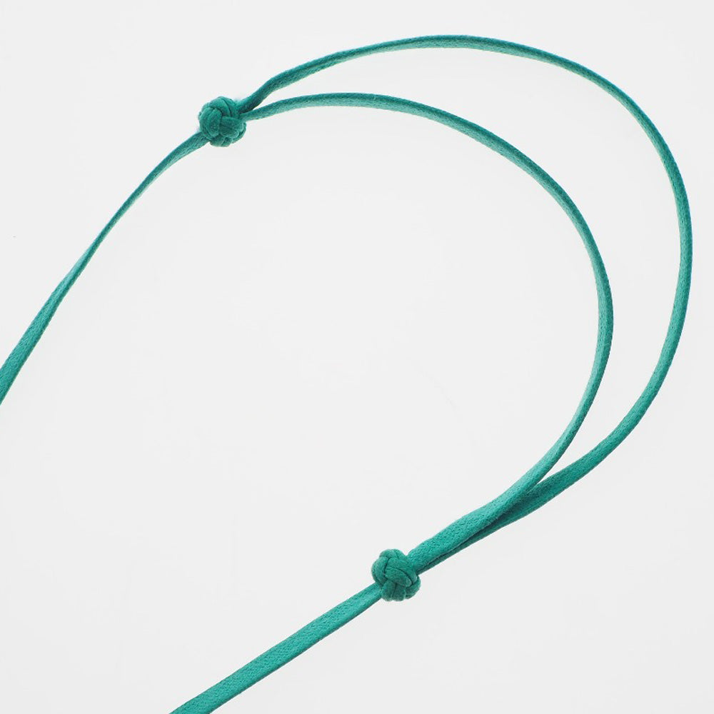 HERMES Necklace 052880FL Lacquer, Silk Green Ism Pigman Women Used