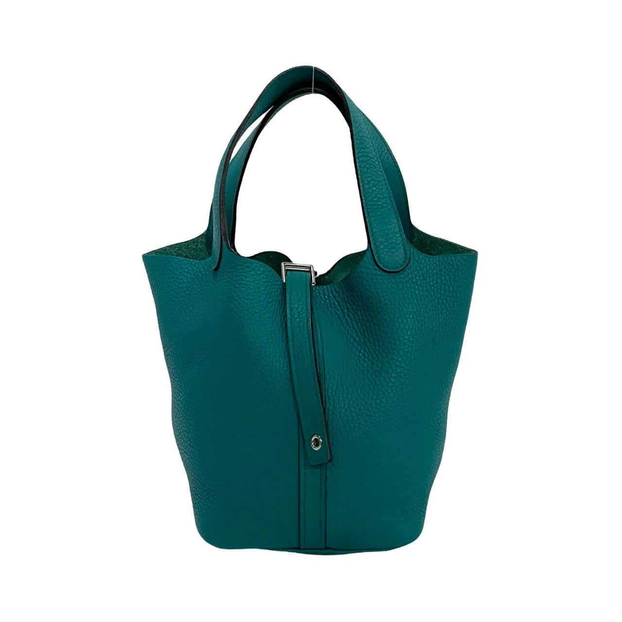 HERMES Handbag Taurillon Clemence blue Picotan Lock PM Women Used