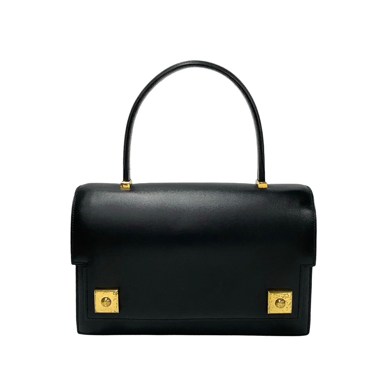 HERMES Handbag Boxcalf, Leather black piano Women Used