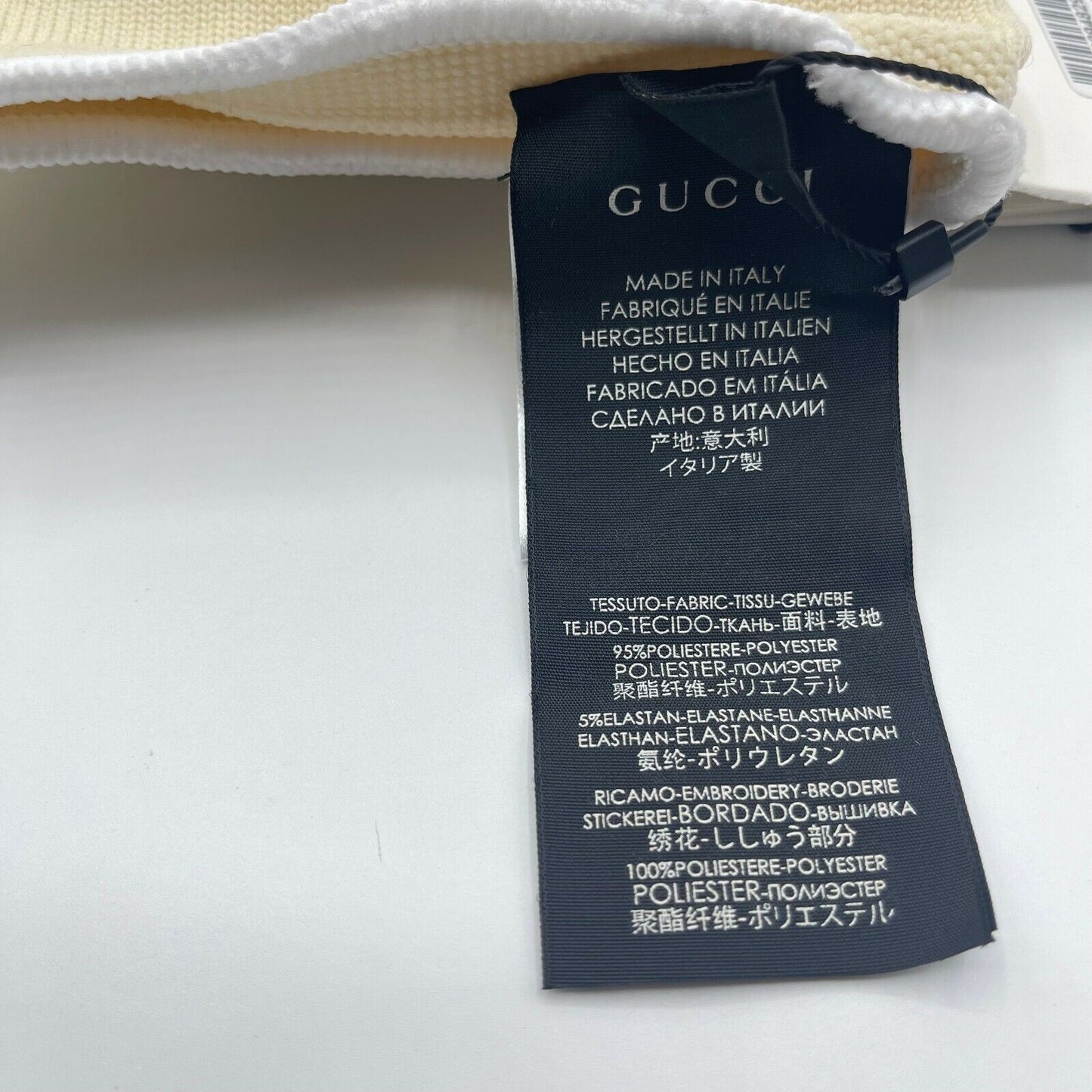 Gucci Ivory GG Logo Knee Pads