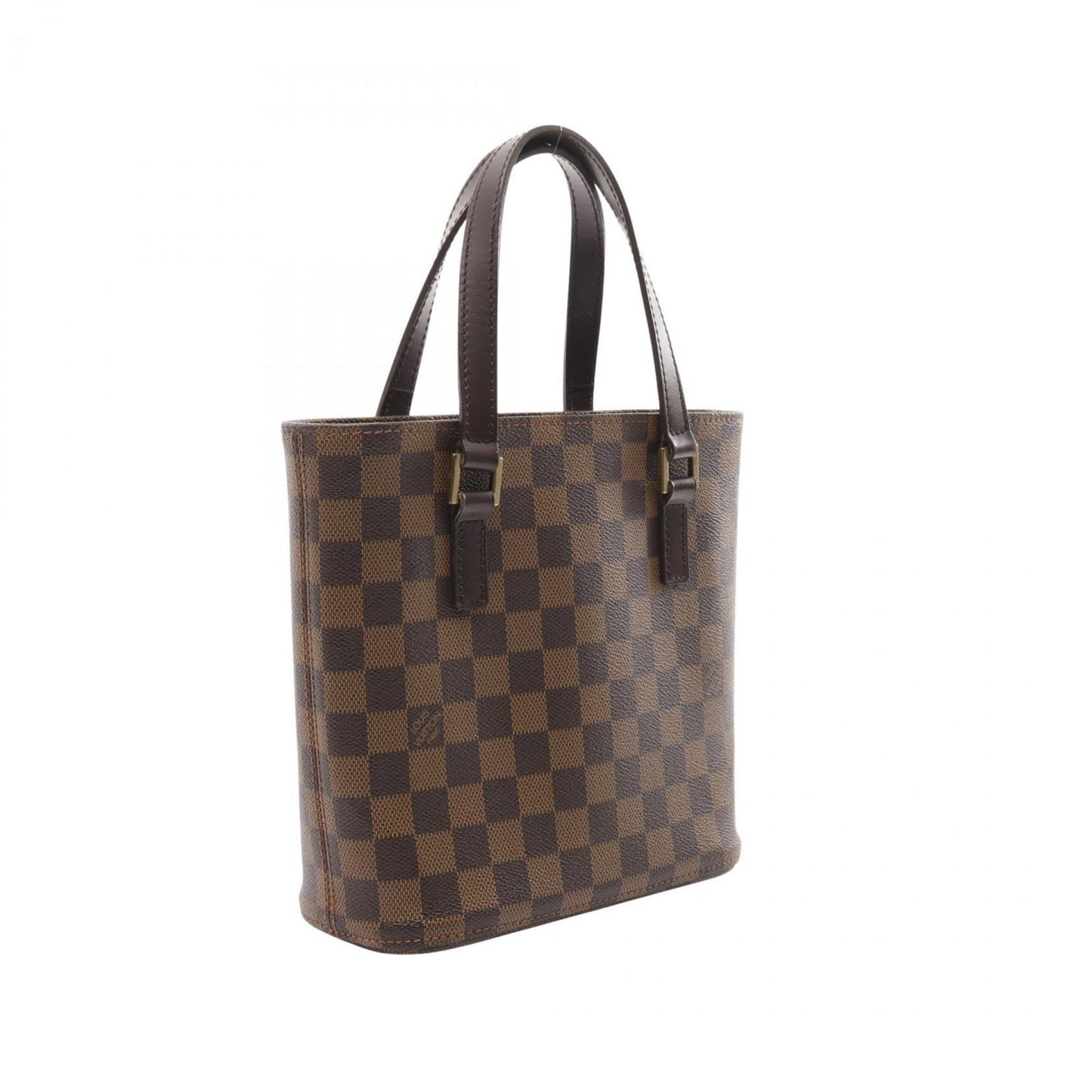 Louis Vuitton  Ebene Coated Canvas Leather Handbag