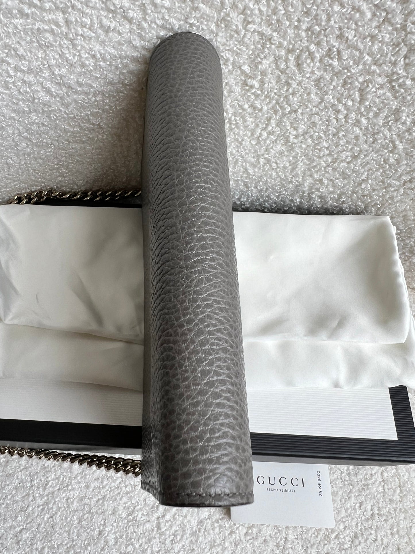 Gucci Dollar Grey Interlocking Chain Wallet