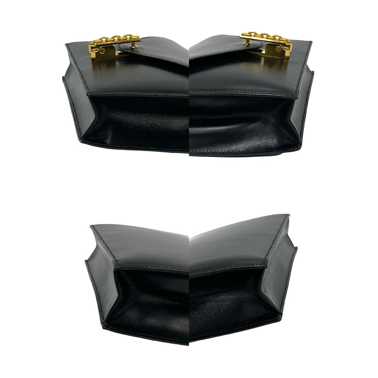 HERMES Shoulder Bag Box scarf black Alcazar Women Used