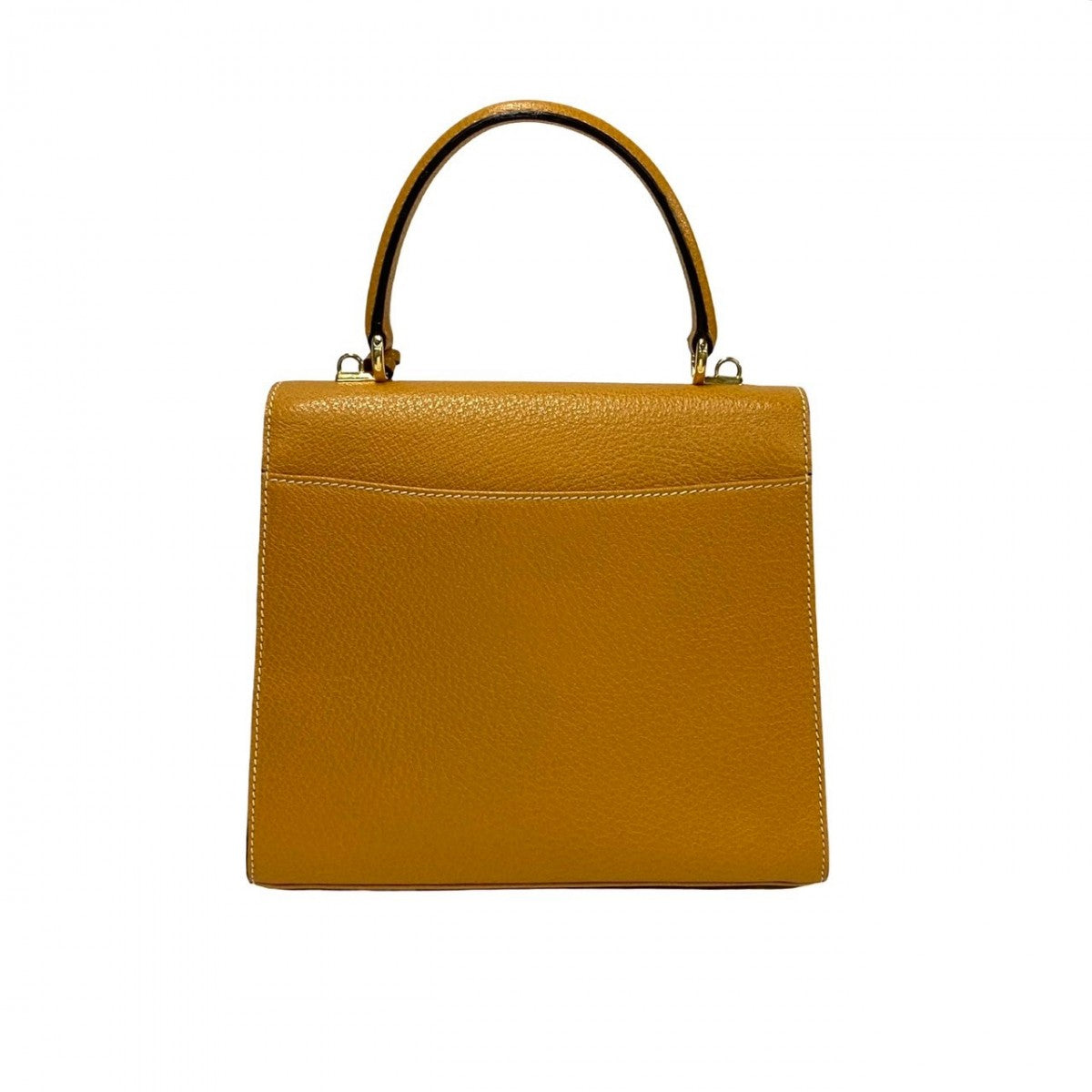 GUCCI Shoulder Bag leather yellow Ready lock Women Used