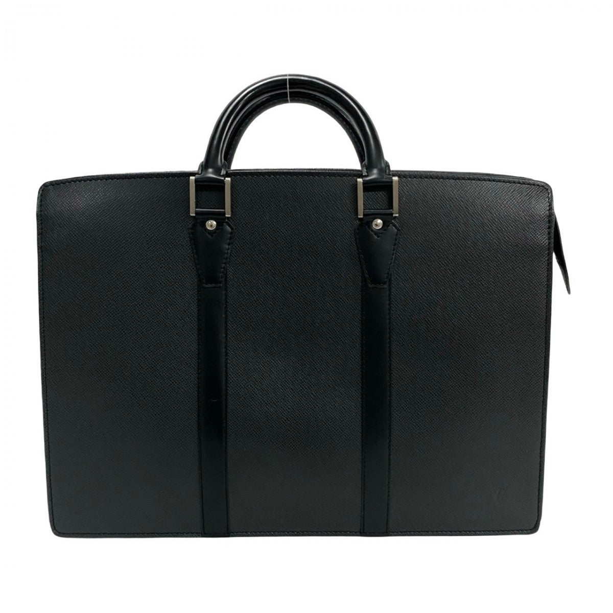 LOUIS VUITTON Business bag Taiga black Taiga Porto Documan Rozan mens Used