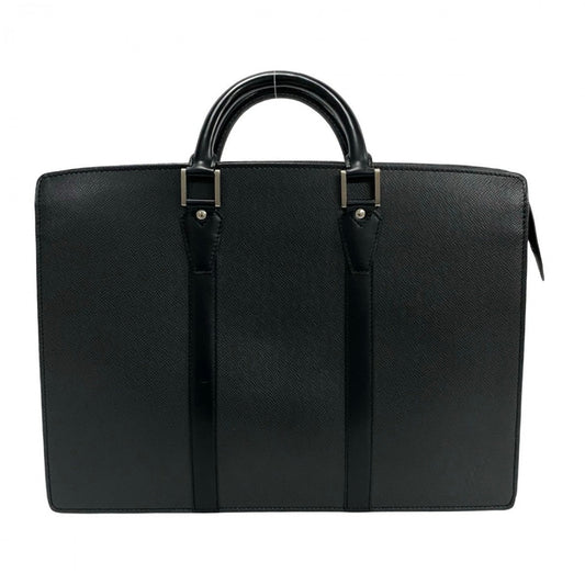 LOUIS VUITTON Business bag Taiga black Taiga Porto Documan Rozan mens Used