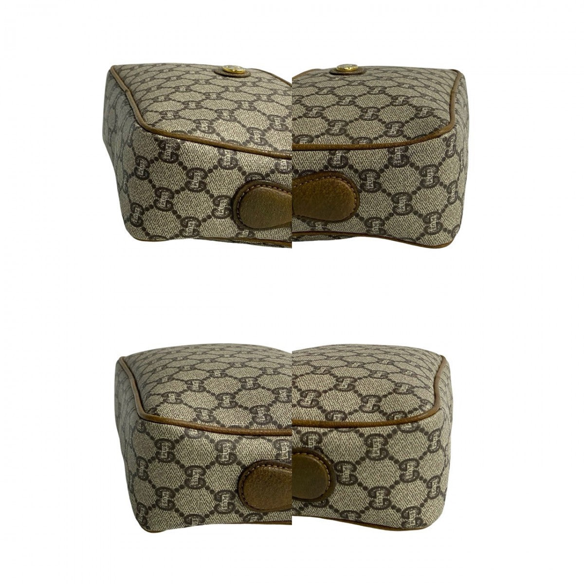 GUCCI Shoulder Bag leather Brown Old Gucci