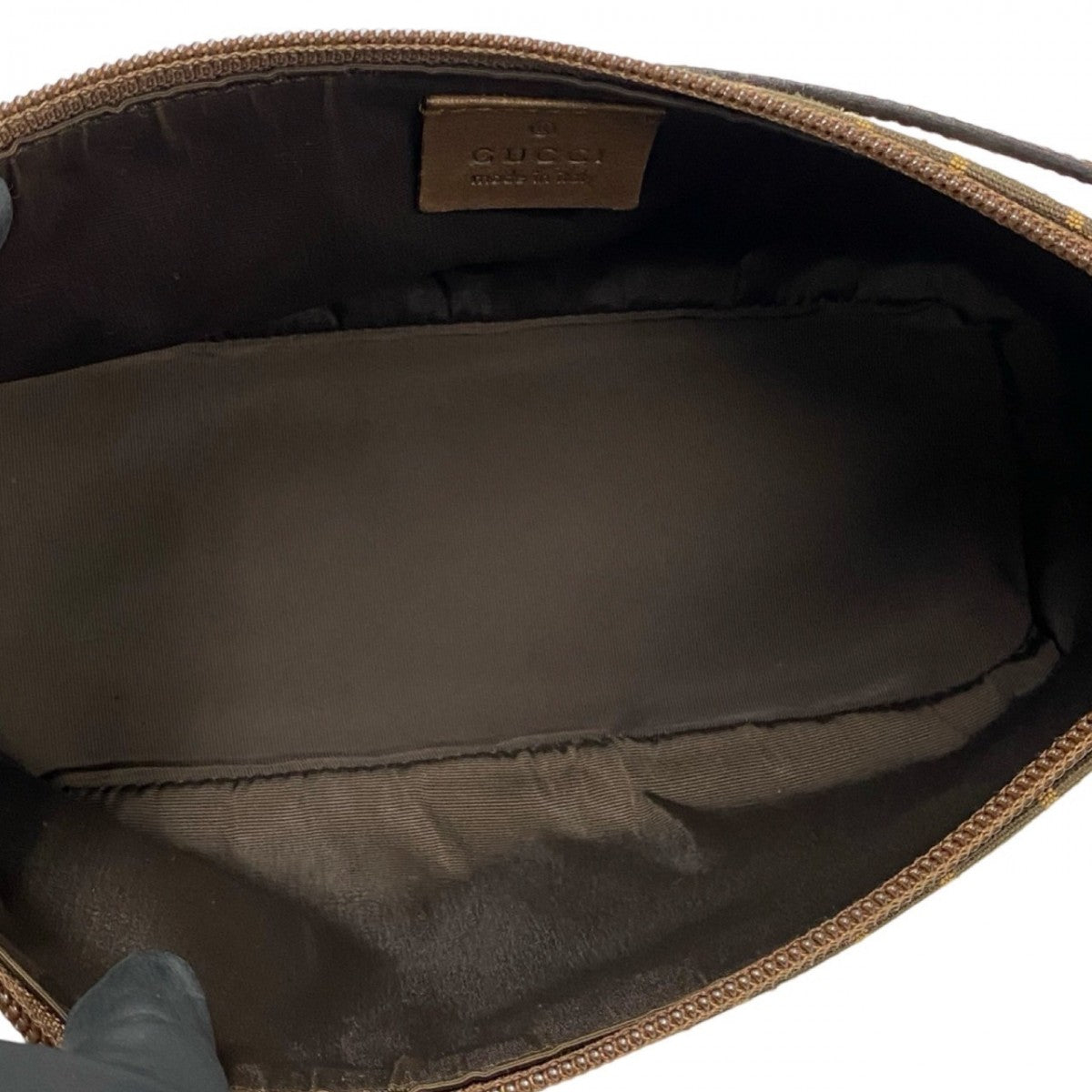GUCCI Handbag Canvas, Leather Brown GG logo Women Used