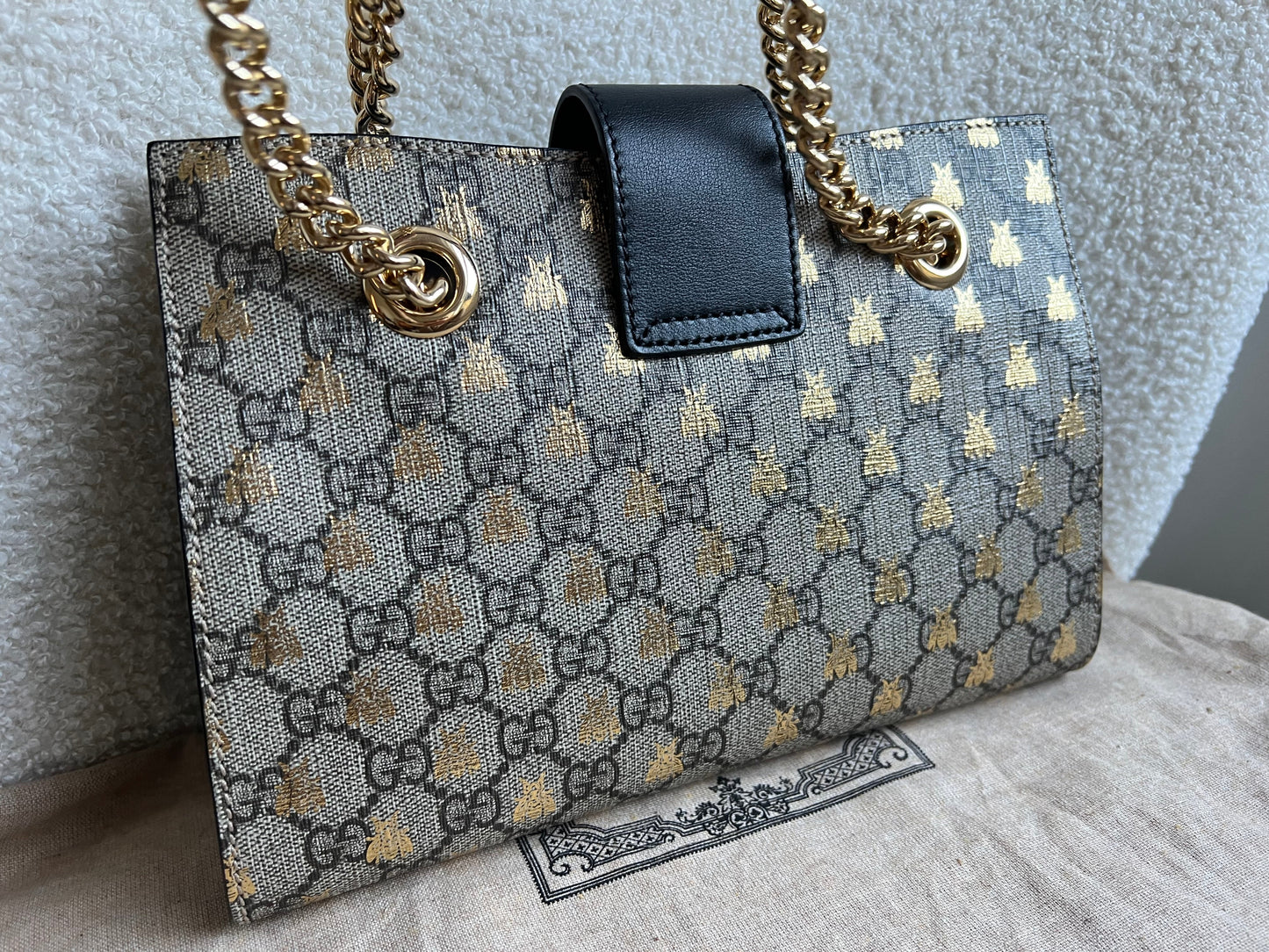 Gucci Supreme Bee Small Padlock Tote
