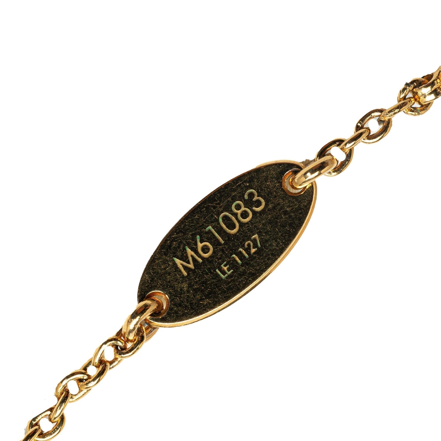 Gold Louis Vuitton Essential V Necklace