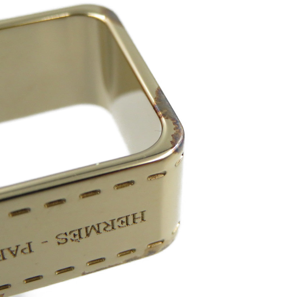 HERMES Scarf ring metal gold Boulduk