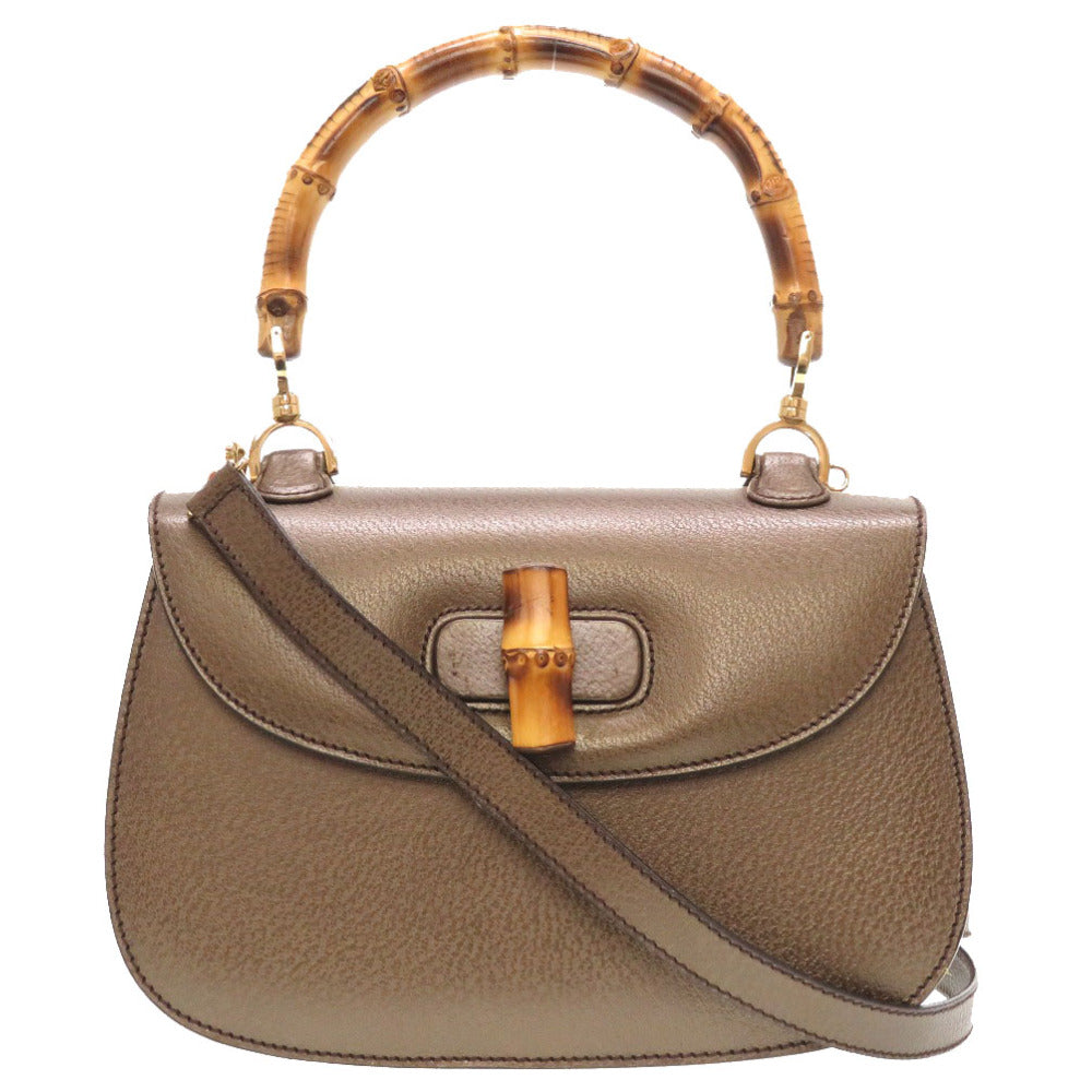 GUCCI Handbag 000 926 Bamboo bronze 2WAY