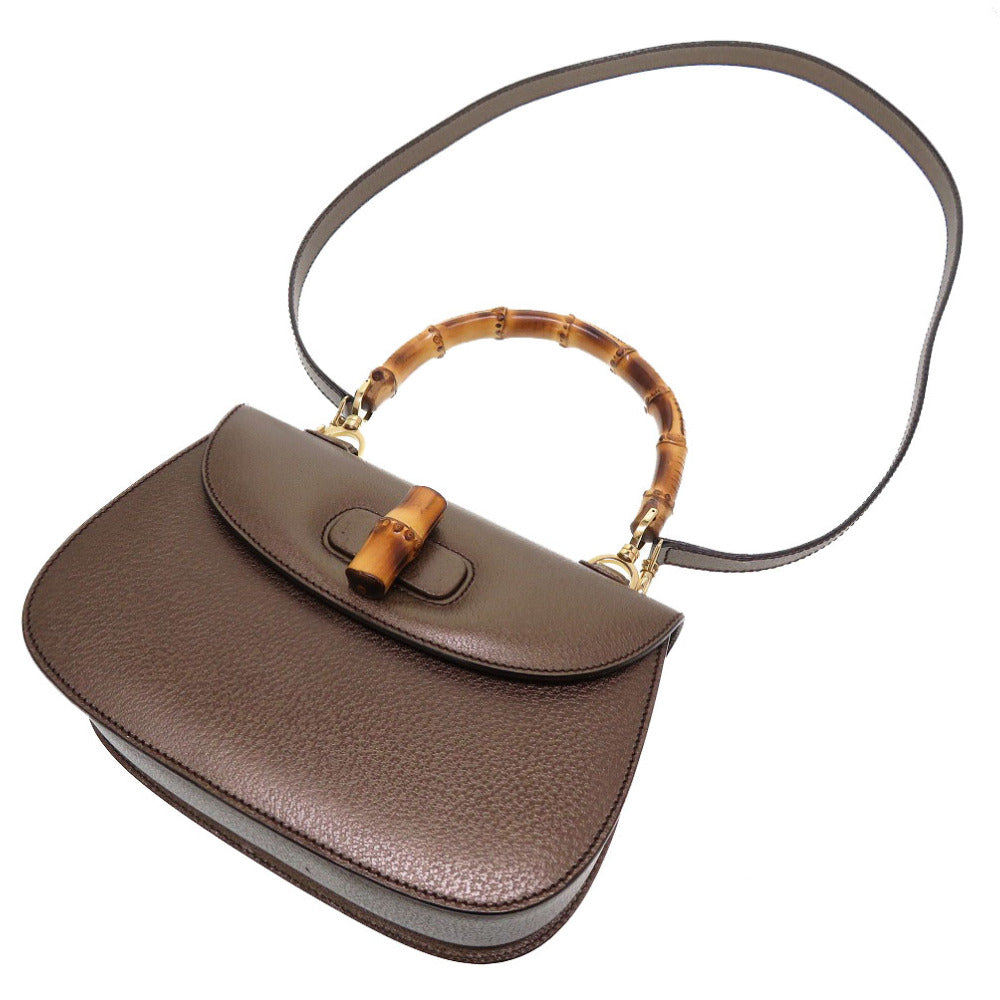GUCCI Handbag 000 926 Bamboo bronze 2WAY