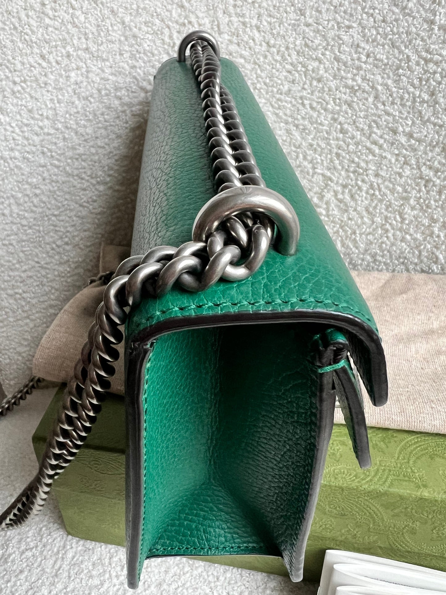 Gucci Dionysus GG Green Small Shoulder Bag (RRP £2,670)