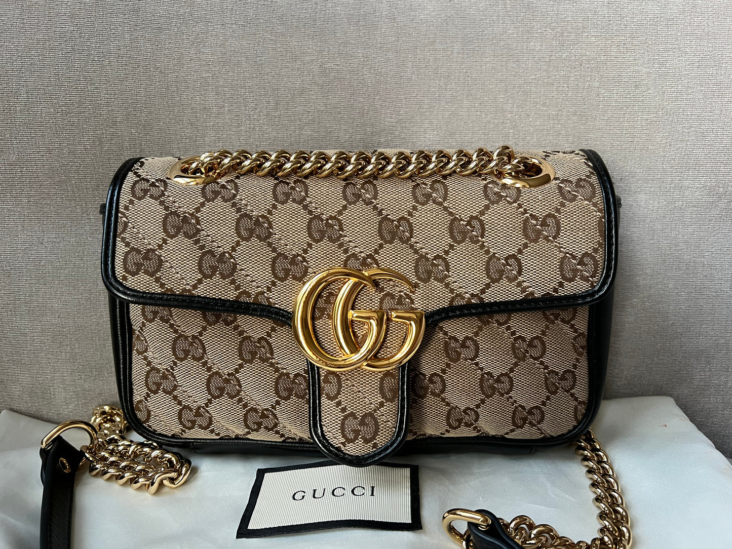 Gucci GG Beige Marmont Mini Shoulder Bag (RRP £1,470)