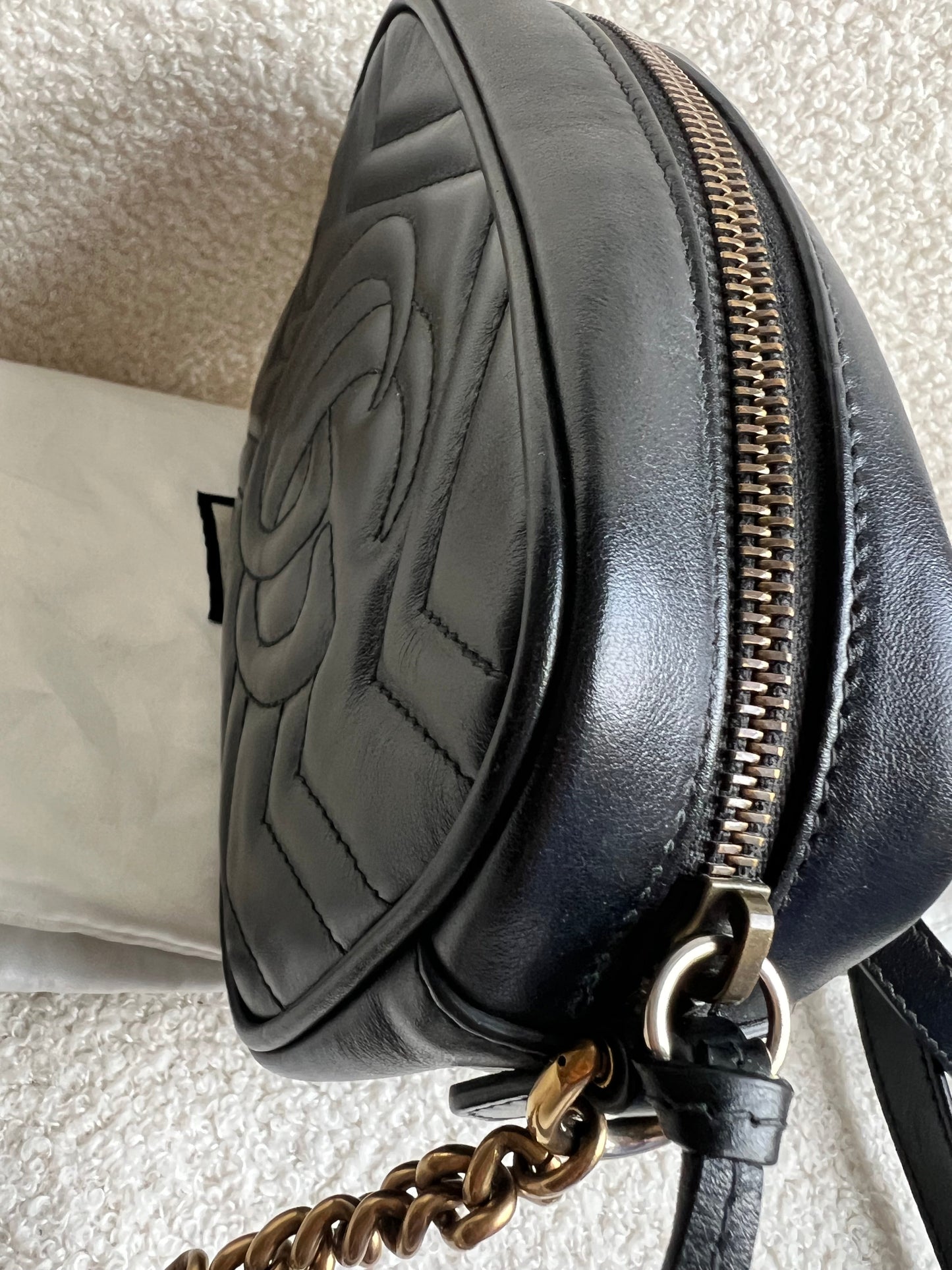Gucci GG Black Marmont Mini Shoulder Bag (RRP £1,360)