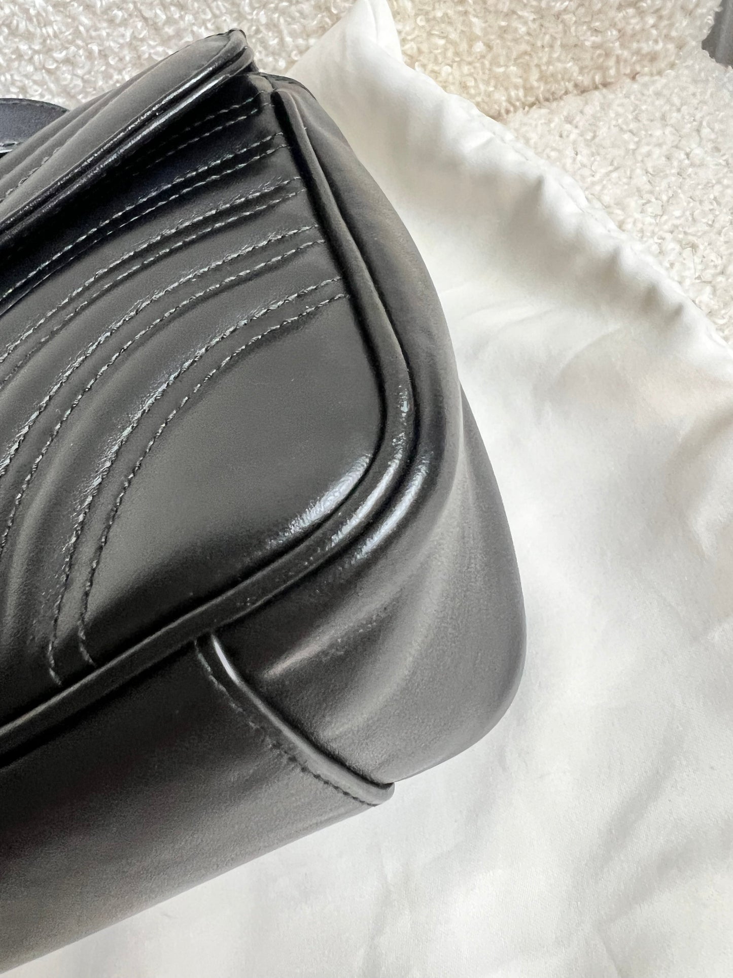 Gucci GG Black Marmont Small Shoulder Bag (RRP £2070)