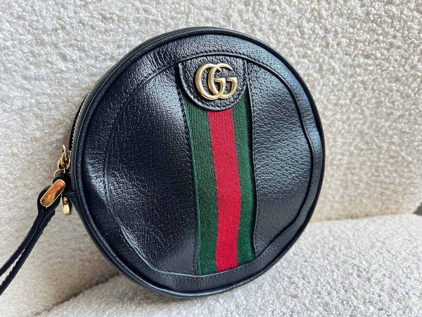 Gucci GG Round Black Ophidia Clutch