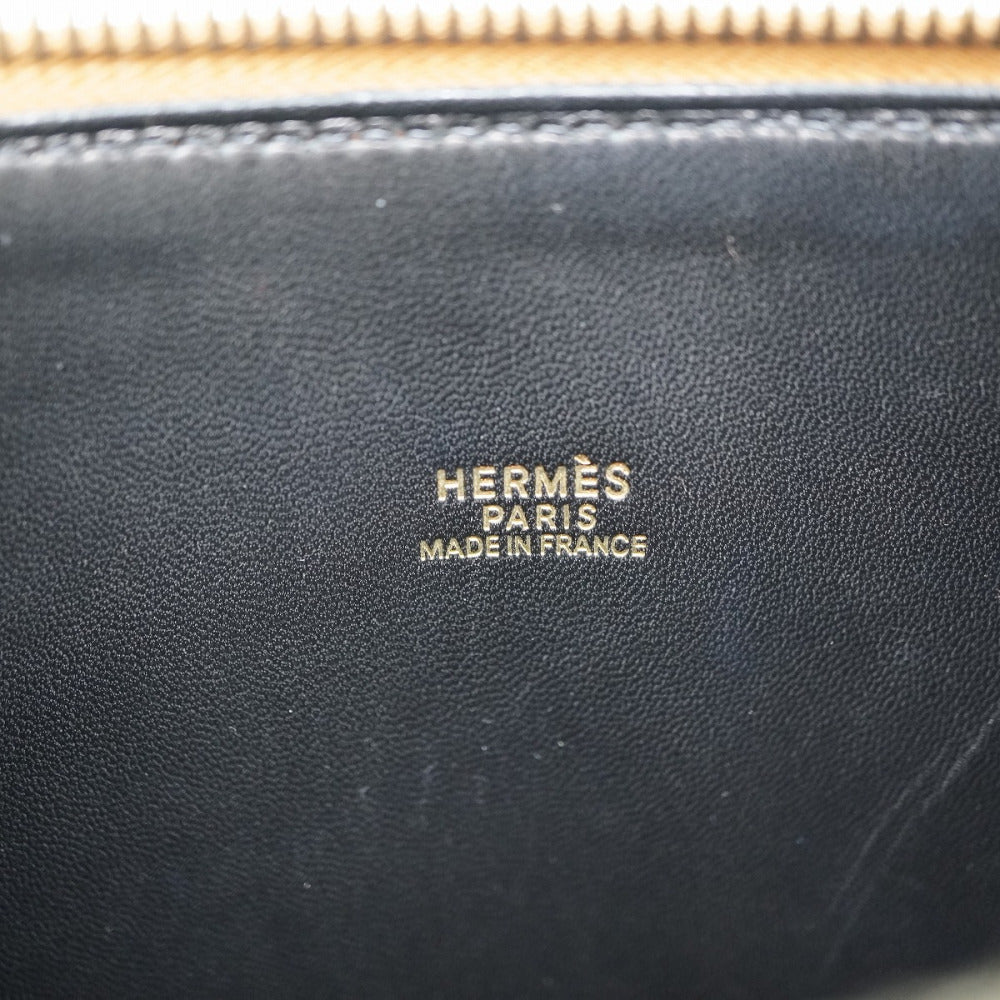 HERMES Handbag Box calf, Vauchamonix black Bored 35