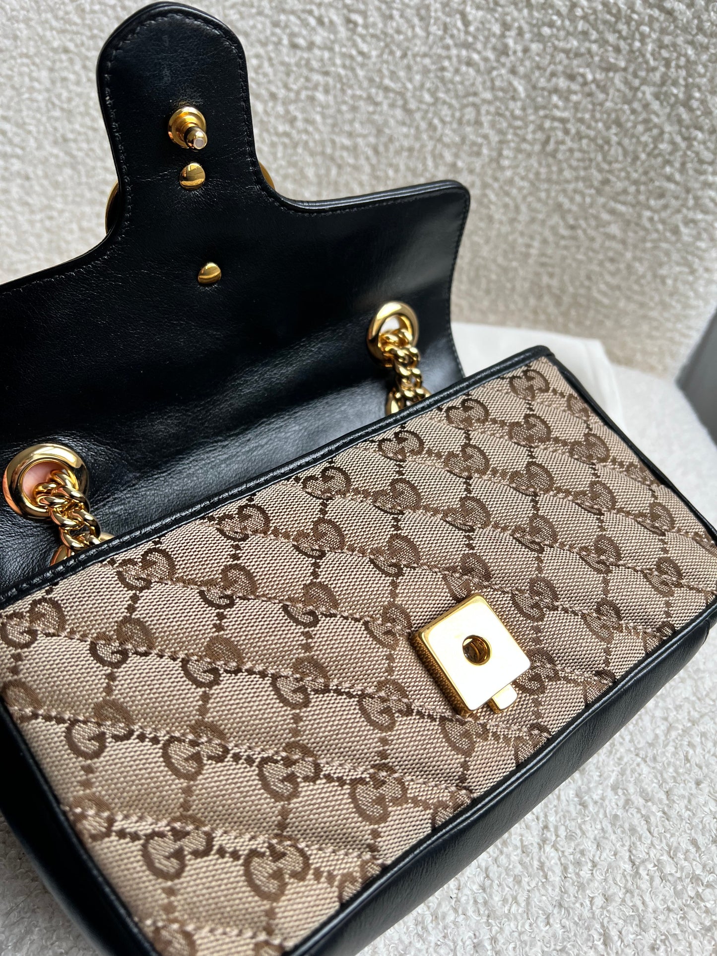Gucci GG Beige Marmont Mini Shoulder Bag (RRP £1,470)
