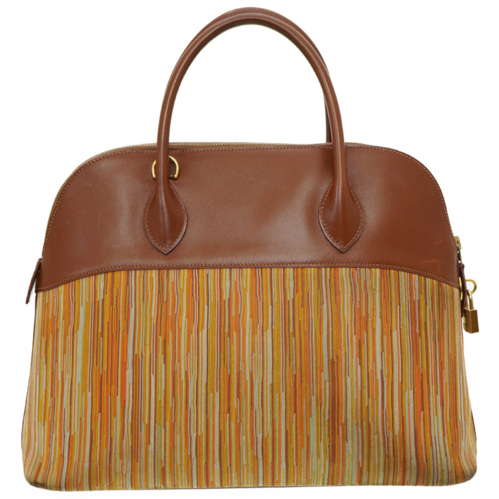 HERMES Handbag Boxcalf, Vibrato Noazette Bored 35