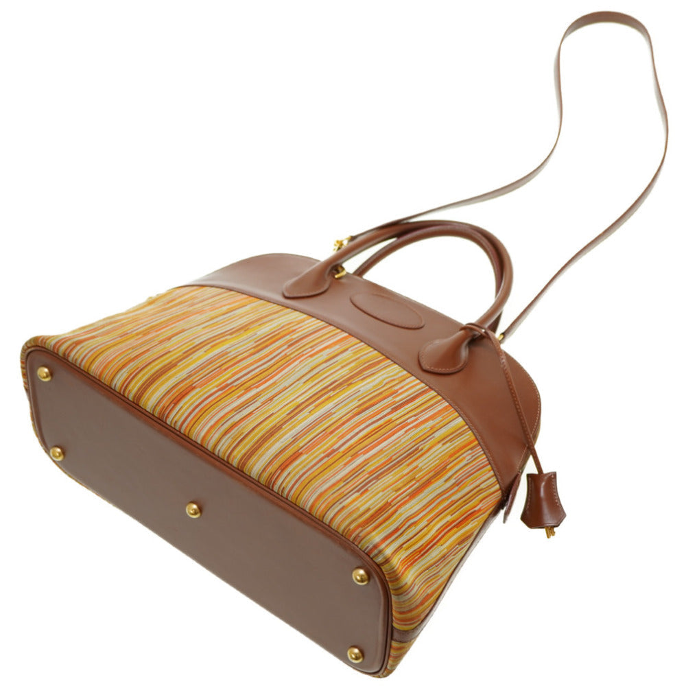 HERMES Handbag Boxcalf, Vibrato Noazette Bored 35
