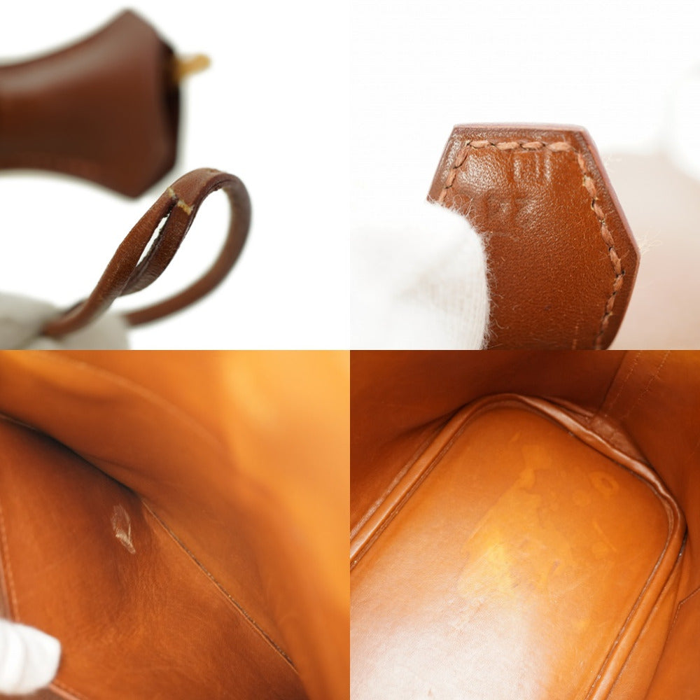 HERMES Handbag Boxcalf, Vibrato Noazette Bored 35