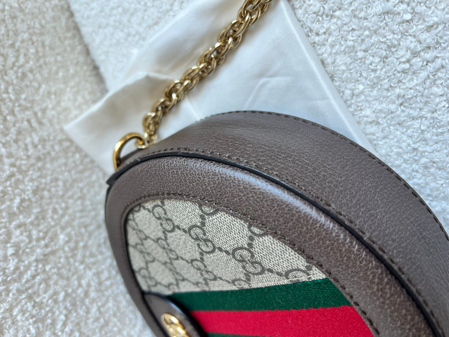 Gucci GG Ophidia Mini GG Round Shoulder Bag (RRP £1,270)
