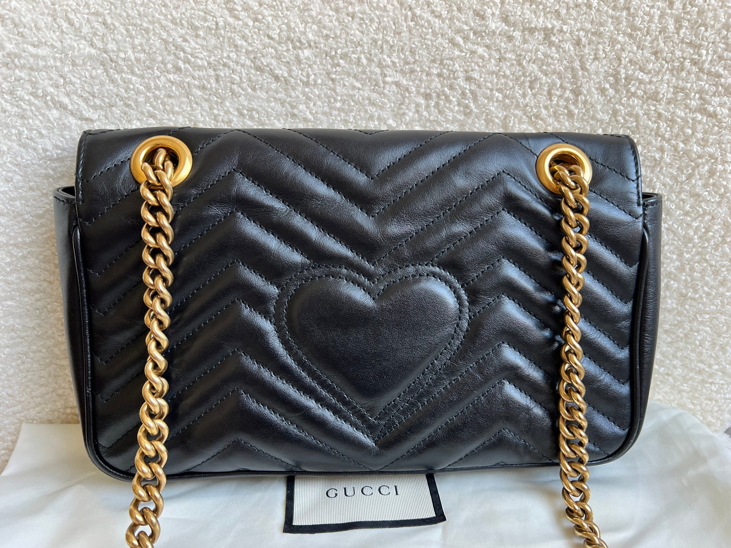 Gucci GG Black Marmont Small Shoulder Bag (RRP £1890)