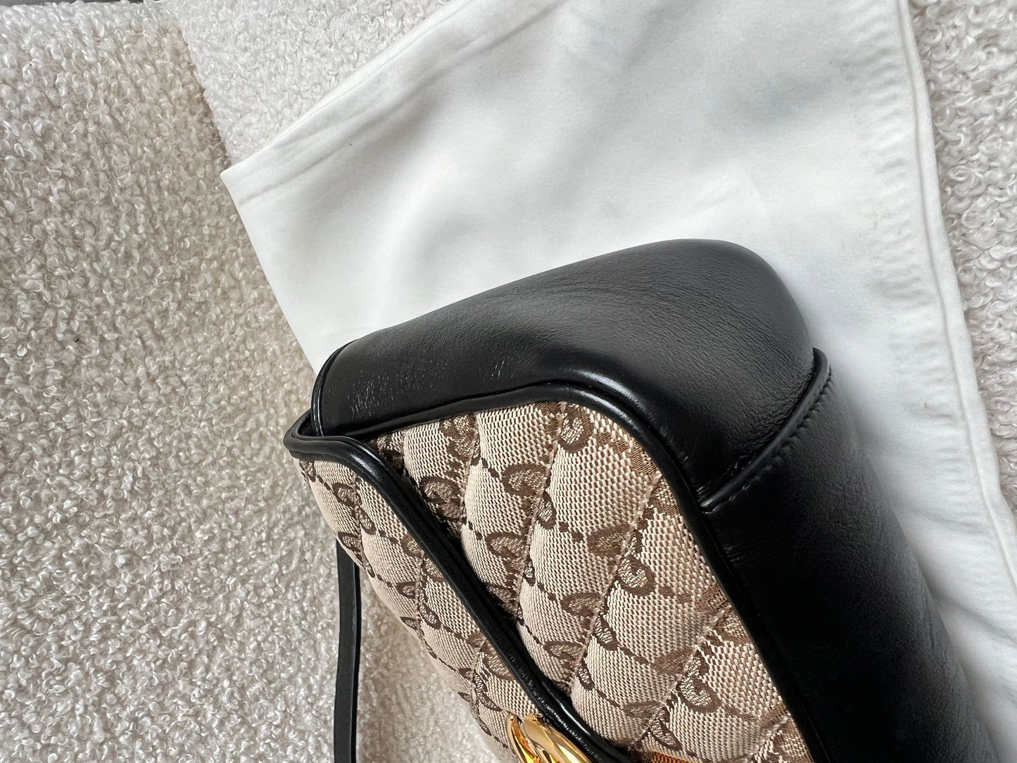 Gucci GG Beige Marmont Mini Shoulder Bag (RRP £1,470)