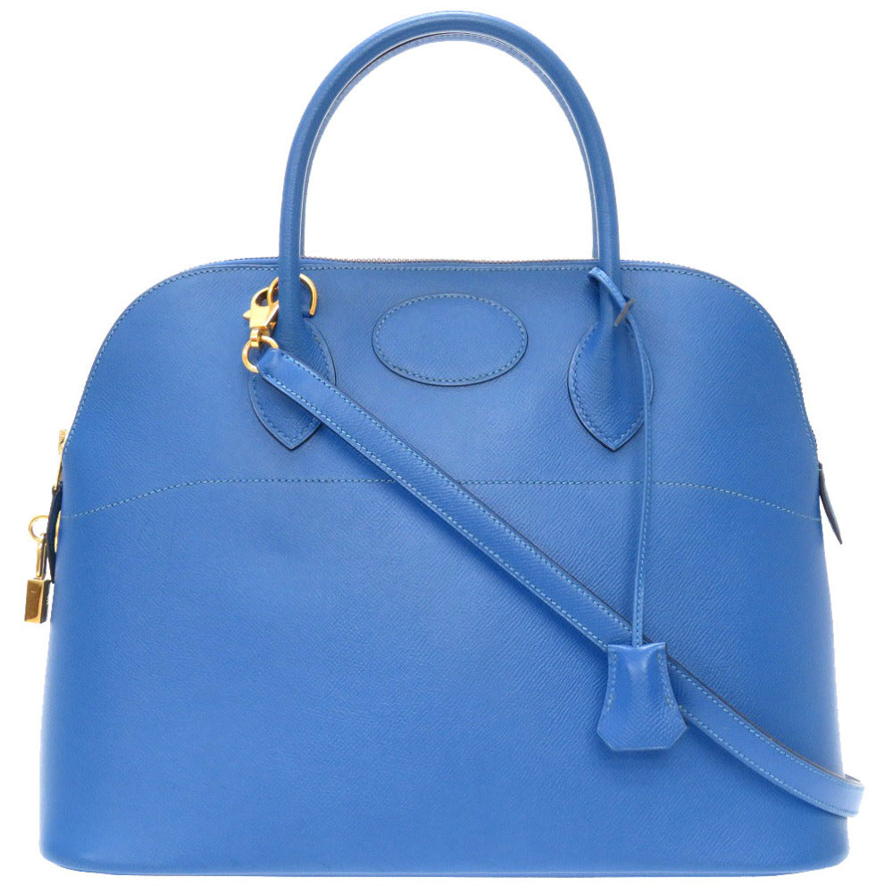 HERMES Handbag Courchevel Blue france Bored 35