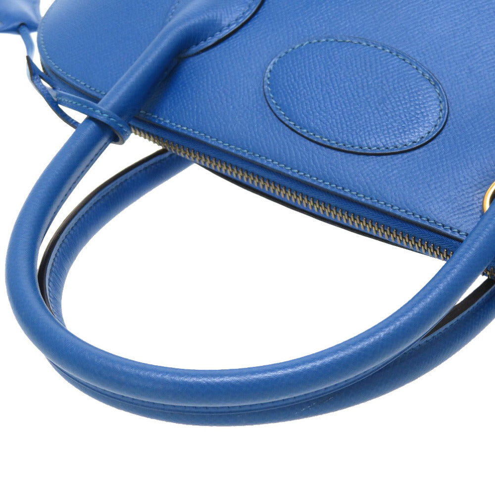 HERMES Handbag Courchevel Blue france Bored 35