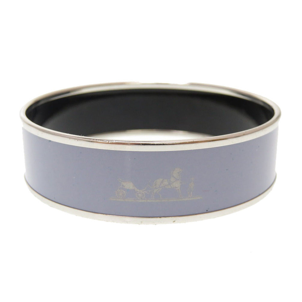 HERMES Bangle metal purple Email GM Curry Sho Cloisonne