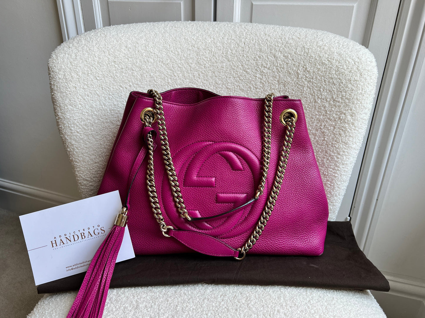 Gucci Pink Soho Chain Tote (RRP £1350)
