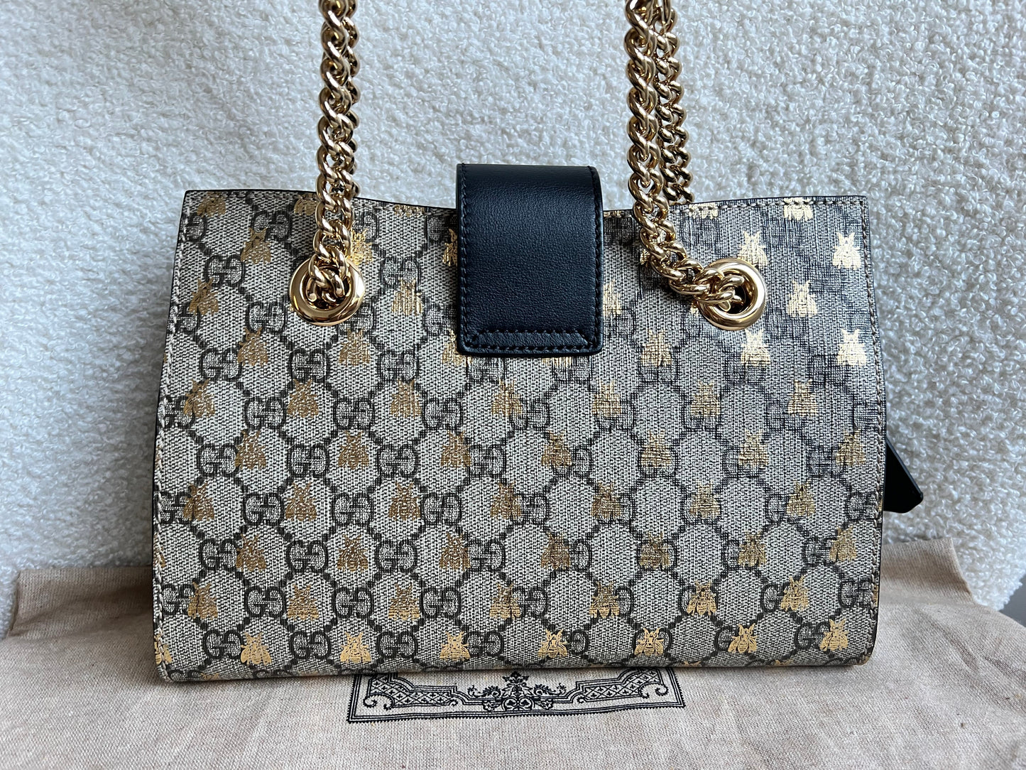 Gucci Supreme Bee Small Padlock Tote