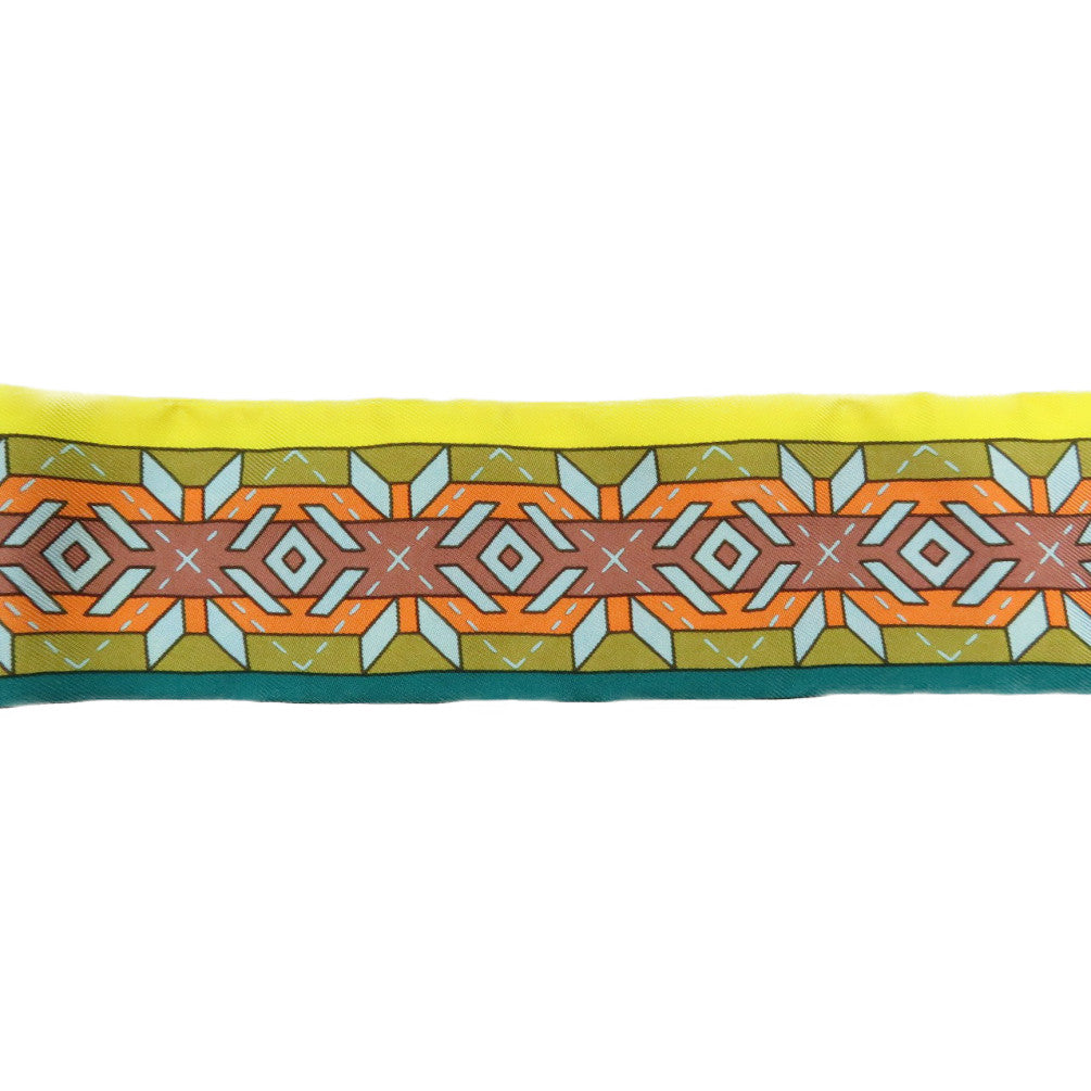 HERMES scarf silk yellow Twilly
